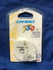 NEW Dymo 91330 PEARL WHITE Paper Label Refills 12mm x 4m (1/2 in. x 13 ft) 