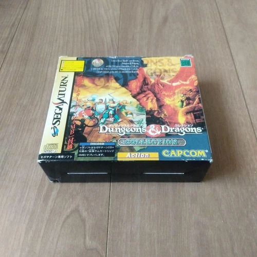Dungeons & Dragons Collection Sega Saturn Video Games Software w/ RAM Cartridge