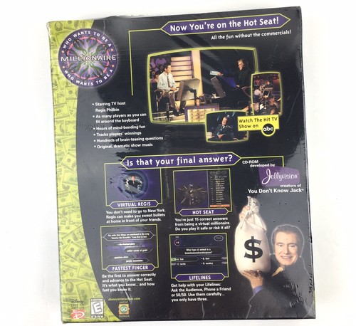 Who Wants to Be a Millionaire CD-ROM Jewel Case (PC, 2000) - Imagen 4 de 4
