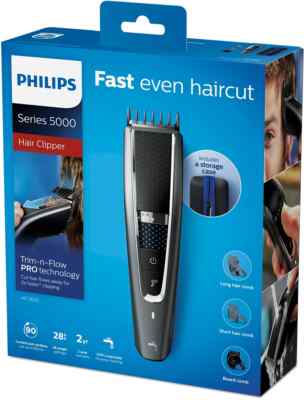 Philips Hairclipper series 5000Abwaschbarer Haarschneider HC5650/15 schwarz/grau
