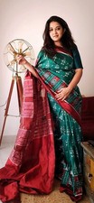Pure Silk Handloom Saree nuapatana khandua odisha Saree - Handmade in India
