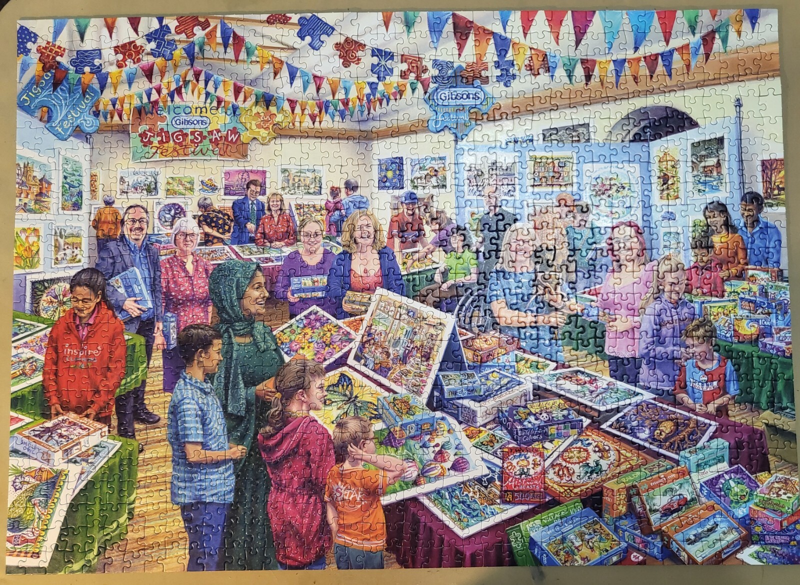 gibsons 1000 piece jigsaw puzzles 'Puzzle Festival' 2024 eBay
