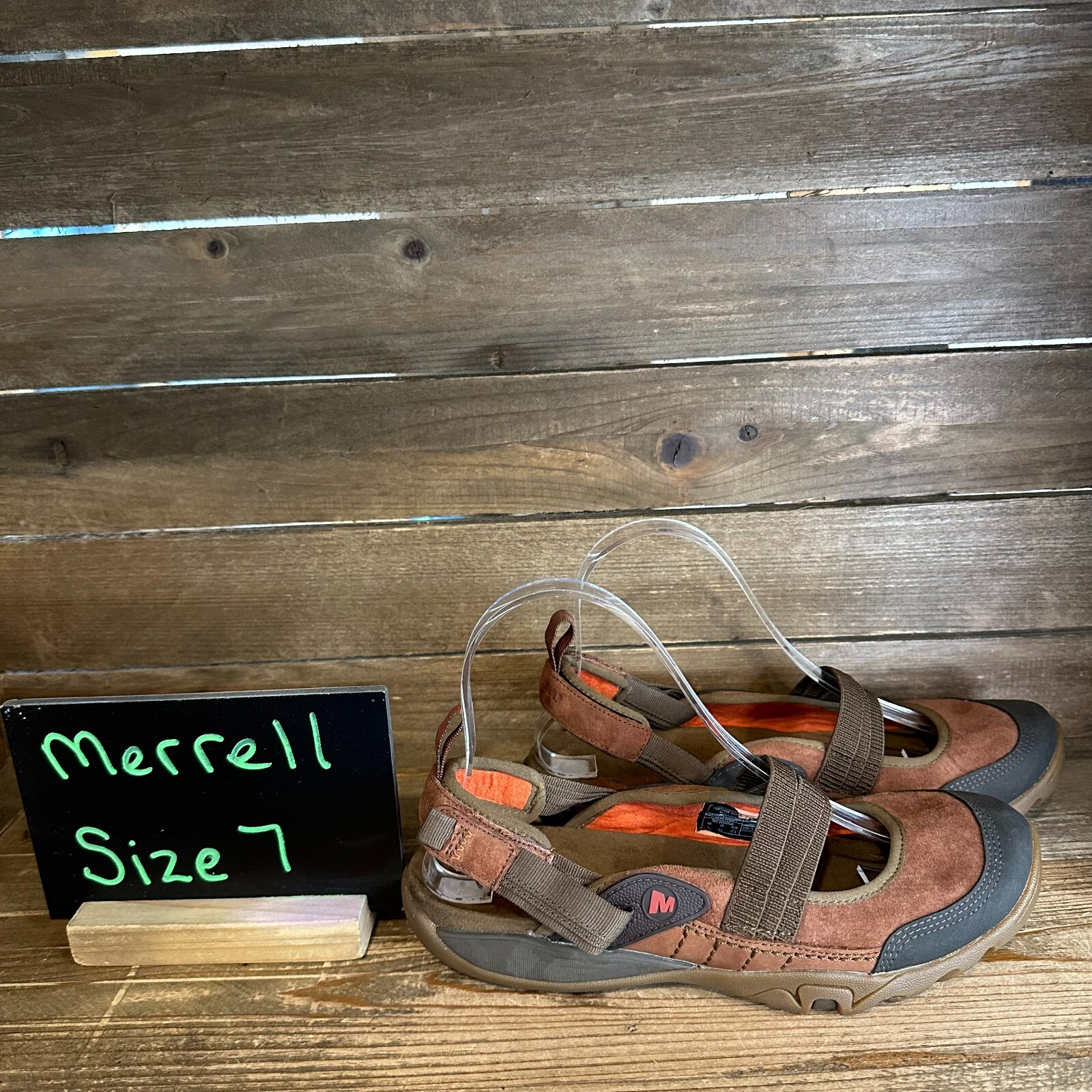 Sandali donna Merrell Mimosa zenzero tartaruga shell attivi slingback taglia 7 M