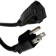Power Extension Cord NEMA 5-15R to NEMA 5-15P Extension Cord Outlet Extension...