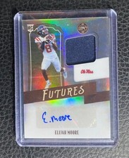Elijah Moore 2021 Panini Legacy Auto Rookie Patch RPA /399 Silver Jets Ole Miss
