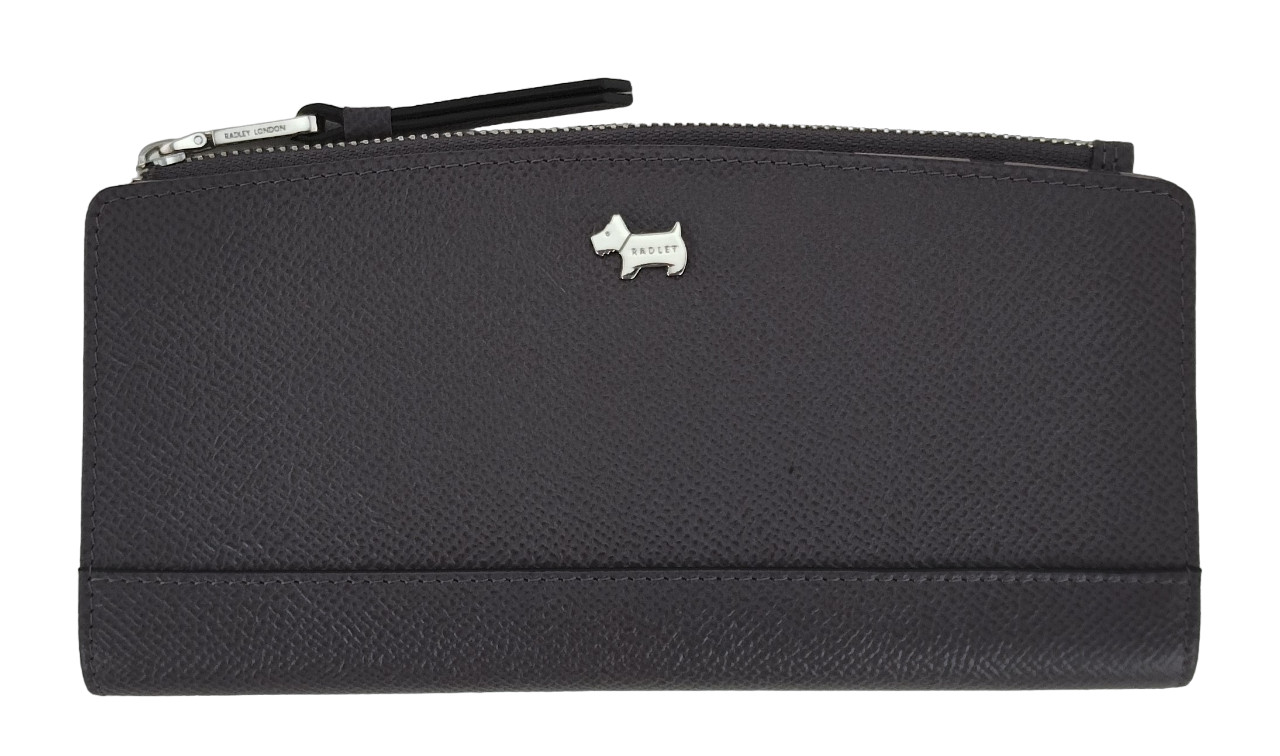 Radley Dark Grey Purse Bifold Large Leather Hampstead Womens RRP £89