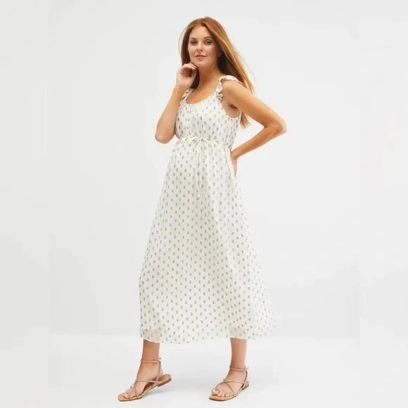 chinese dress ladies Self-Portrait Polka Dot Satin Lace Maxi Dress main image 0