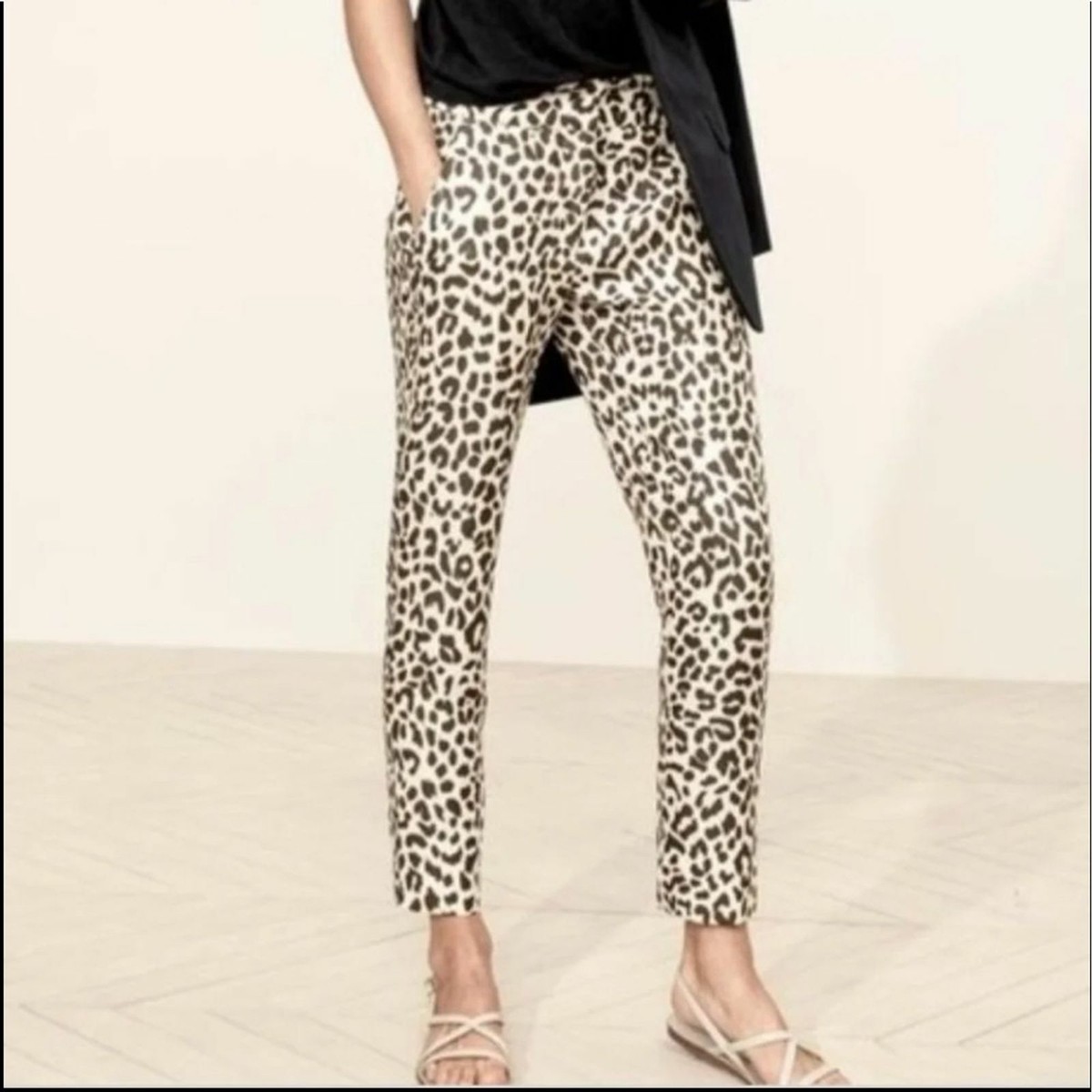 Pantalon Slim Imprimé Léopard J. Crew Femme Taille 2 - Neuf Avec étiquettes