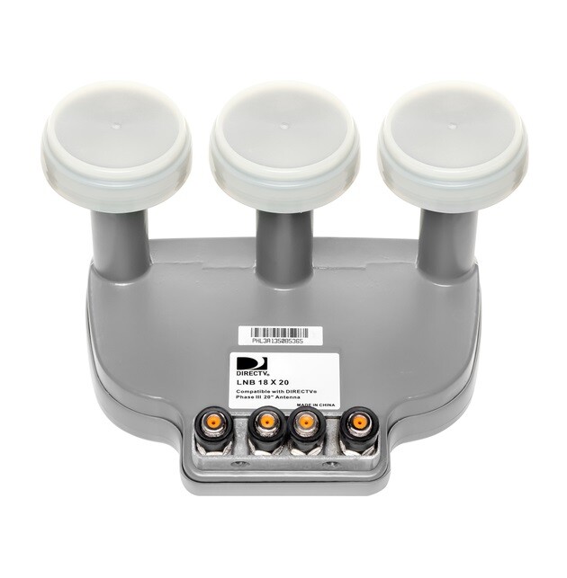 Directv Phase III 3 18x20 Lnb, Triple-feed, Multi Satellite LNB