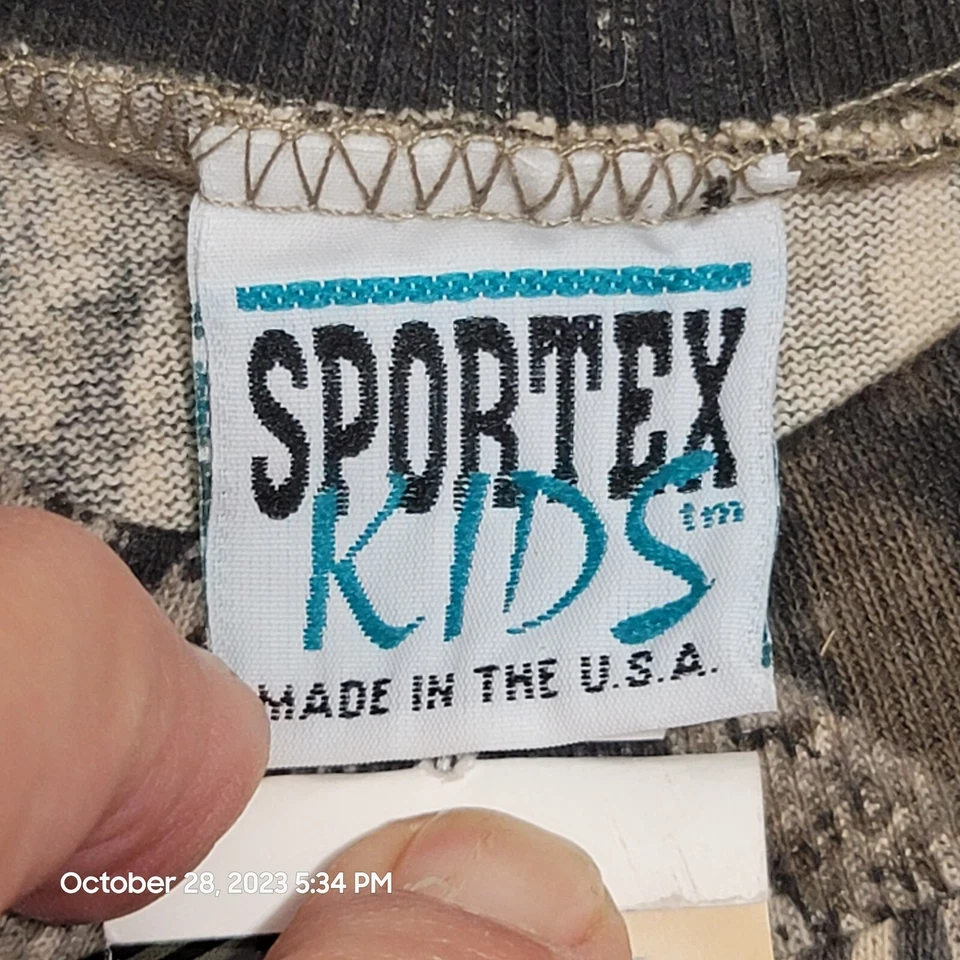 Mossy Oak Kids Camo T Shirt Size M Medium Short Sleeve Camouflage Casual Wolf - Image 4 of 4