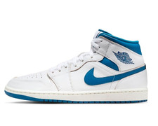 NEW Sz 10.5-15 Men's Nike Air Jordan 1 MidSE White Industrial Blue FN5215-141 M1
