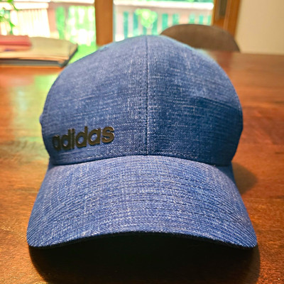 adidas ClimaCool Breathable Solid Blue/Black Baseball Cap Hat Men s S/M