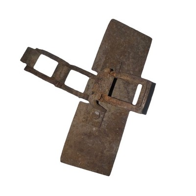 Antique Square Link Chain Pieces W Attached Part
