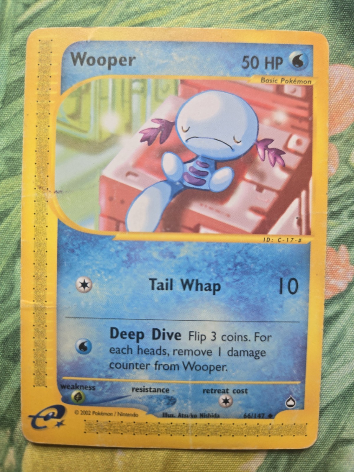 Wooper - AQ: Aquapolis (66/147) WotC e-Reader Uncommon Pokemon Card DMG