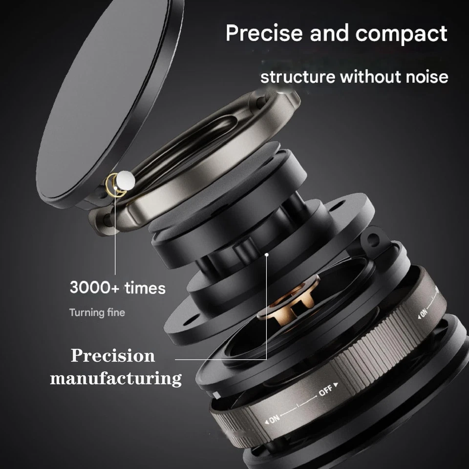 360° Vacuum Magnetic Phone Holder Suction Cup Car Mount with Foldable Stand LOT - Image 4 of 4