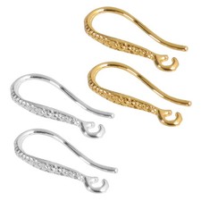 20Pcs Half Made Copper Earring Hooks DIY Earring Accessories Handmade DIY Craft