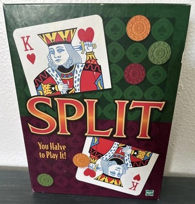 Split Card Game - Parker Brothers by Hasbro 1999 New / NOB - Complete