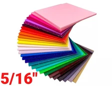 Plexiglass Plastic Acrylic Sheet, 8mm (5/16") Thick, Custom Cutting Available