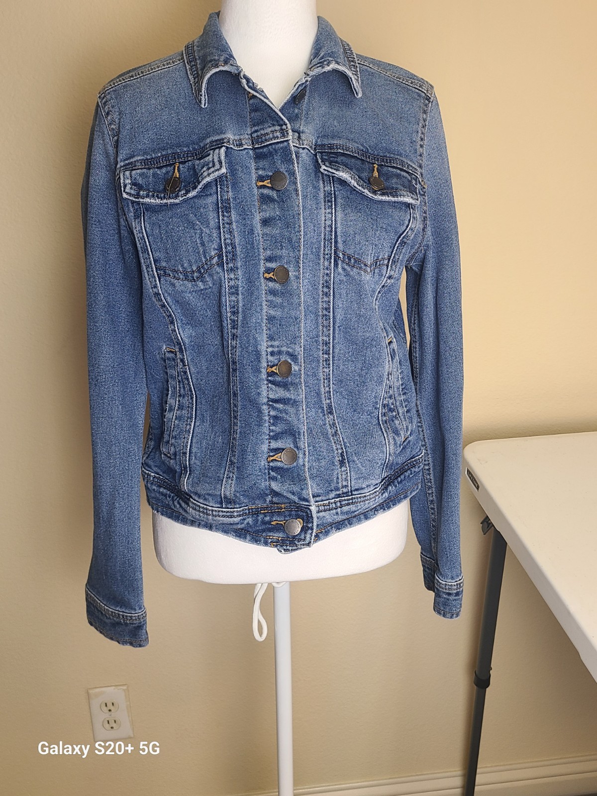 Universal Thread Freeborn Jacket Blue Collared Bu… - image 2