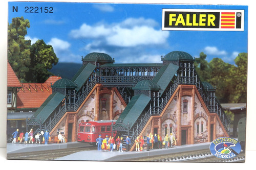 Puente peatonal, sin construir, precintado, Faller N, 1:160, 222152, embalaje original, FH | Condition: Neu