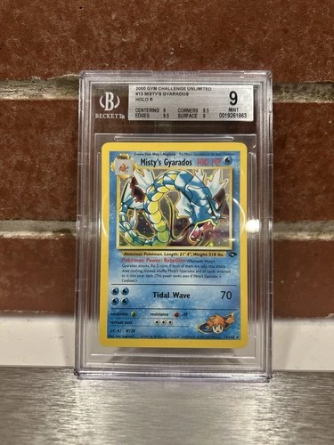 Pokémon 2000 Gym Challenge Misty's Gyarados Card 13 BGS 9
