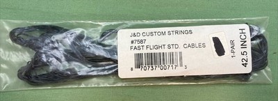 NEW J & D CUSTOM STRINGS 7587 FAST FLITE STD. CABLE 1 PAIR LENGTH 42.5''