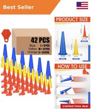 42 Pcs Hydraulic Oil Service Plugs Rubber 3 Sizes, Colorful