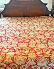 Ralph Lauren Jardiniere Duvet Cover Red Paisley Cotton Sateen Full/Queen Italy