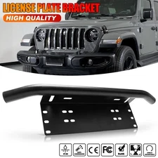 Bull Bar Front Bumper License Plate Off-Road LED Work Light Mount Bracket Holder