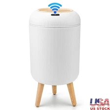Motion Sensor Trash Can Automatic Lid Hands-Free Kitchen Bathroom Indoor Bin New