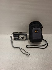 Black Olympus Fe-46 12 Megapixel Digital Camera With Case Tested 2gb Mem Card