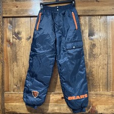 Vintage Chicago Bears Youth Ski Insulated Pants Water Repellent Size Medium 14
