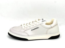 CHANEL 24K Leather Sport Runner Lace Up Sneakers Kicks Shoes Trainers 1300