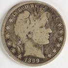 VG+ 1899 Barber Half Dollar