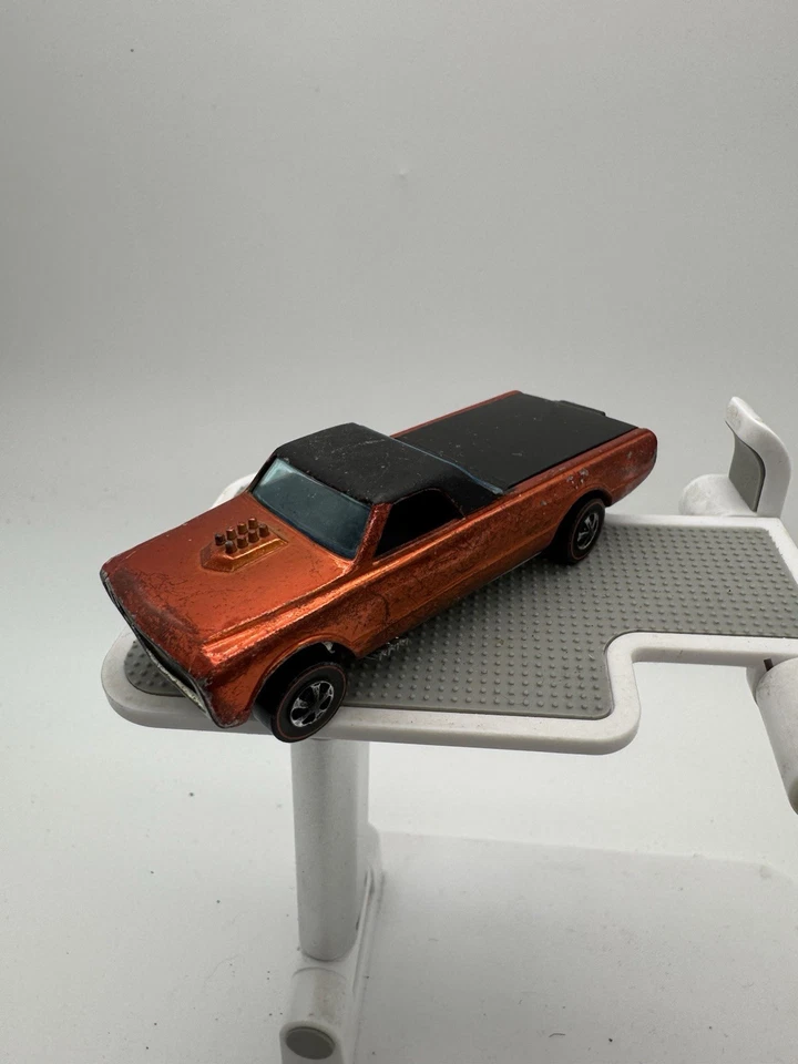 1968 Hot Wheels Redline Custom Fleetside оранжевый цвет США - Изображение 2 из 3