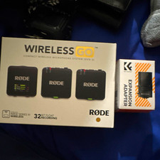 Rode Wireless GO Wireless Microphone System, 32-bit Float Recording, Black