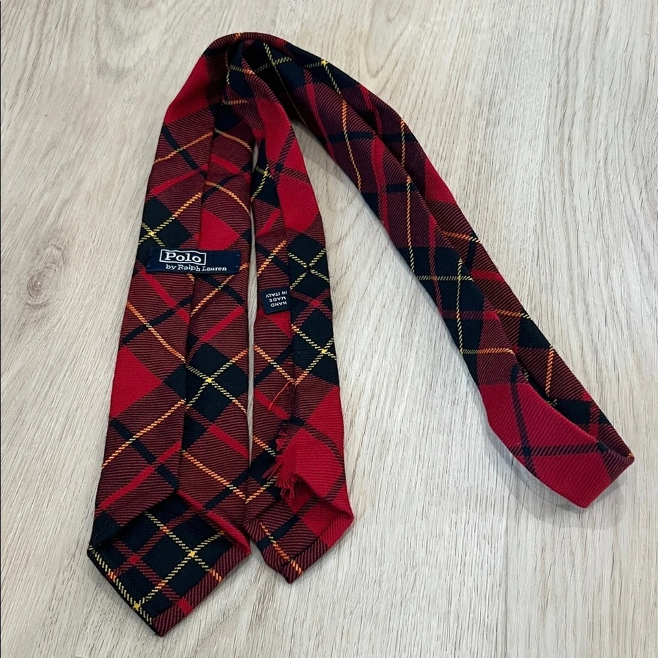 Corbata a cuadros roja Polo Ralph Lauren Foto 4 de 4