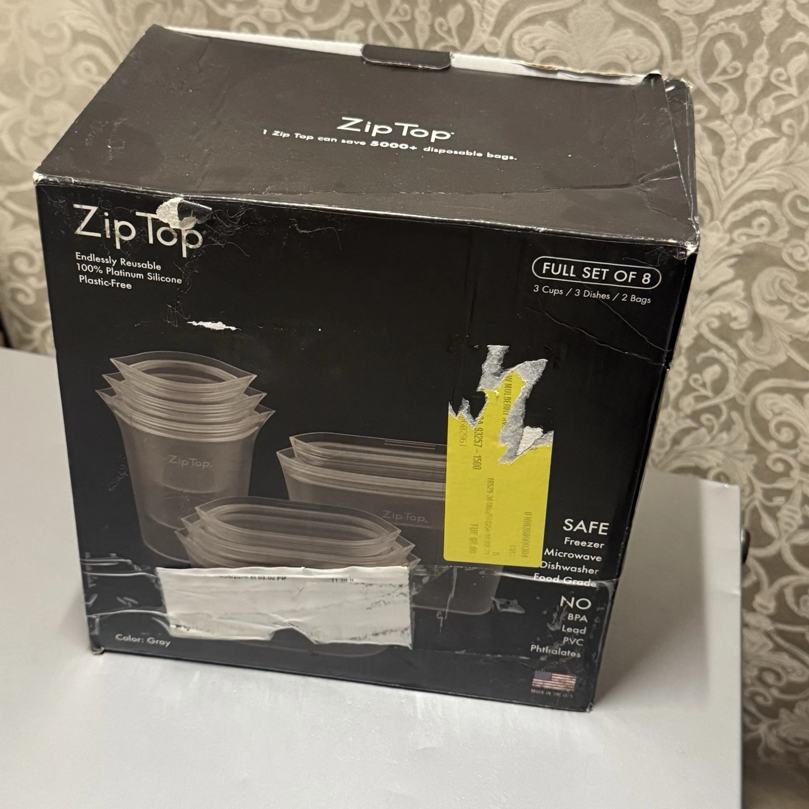 Zip Top Silicone Reusable Food Storage Set (8-Pack) 3 Cups, 3 Dishes, 2 Bags New
Opens in a new wind
