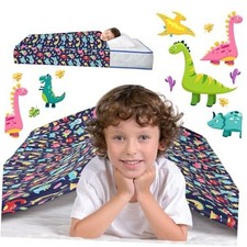 Sensory Sheet Bed Sheet for Kids Adults Toddler Dinosaur Blanket, Twin Size