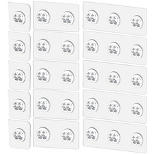 15 Pack Shower Caddy Adhesive Replacement, No Drilling Shower Shelf Adhesive,...