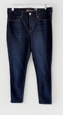 Seven7 TummyLess High-Rise Skinny Jeans Women's Sz 16 Dark Wash Stretch