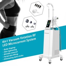 4in1 Rotation RF Vacuum Led Face Lift Body Slimming Machine Fat ReductionNew
