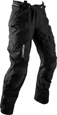 Leatt ADV DriTour 5.5 wasserdichte Motorrad-Textilhosen, schwarz/grau, 4XL