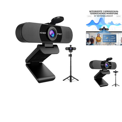EMEET Full HD Webcam C960 1080P Streaming Kamera mit Stativ