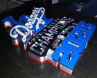 19 Inch LA DODGERS 3D 2025 WORLD SERIES CHAMPIONS PLAQUE STAND OR WALL SIGN