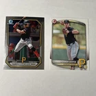 Konnor Griffin 2025 & 26 Bowman 2 Card Lot BCP-92 BD-102 Pittsburgh Pirates