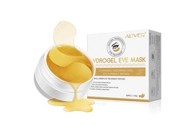 Aliver Hydrogel Under Eye Patches Repair.Vitamin C,Retinol,Q10,3-Ceramide,Hyalur