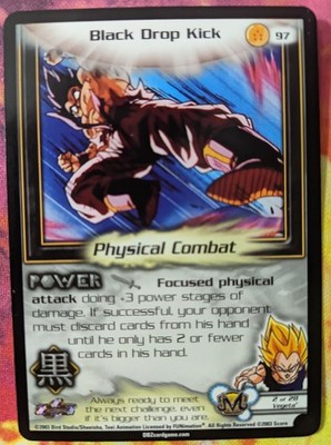 DBZ Dragon Ball Z Black Drop Kick 97 CCG Unlimited Kid Buu Saga MP