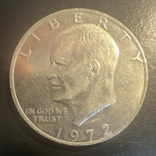 1972 Eisenhower Dollar $1 Coin D Mint Mark