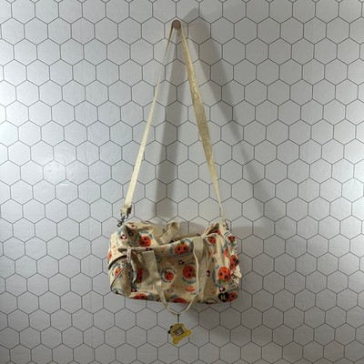Harajuku Lovers Gwen Stefani Orange County Girl Canvas Duffle Bag Cream Y2K